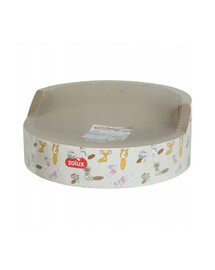 ZOLUX Tiragraffi per gatti CHATOUILLE 2in1 rotondo con erba gatta
