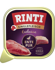 RINTI Singlefleisch Exclusive Duck Pure alimento monoproteico con anatra 150 g