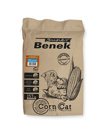 BENEK Super corn cat Lettiera agglomerante di mais al profumo di brezza marina 25 l