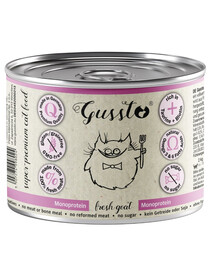 GUSSTO Cat Fresh Goat cibo umido per gatti con capra 200g