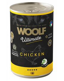 WOOLF Ultimate Adult Dog Chicken with Sage 400g cibo umido per cani con pollo e salvia