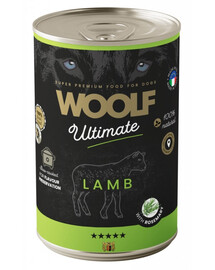 WOOLF Ultimate Adult Dog Lamb and Rosemary 400g cibo umido con agnello e rosmarino per cani