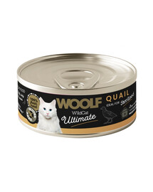 WOOLF Wild Cat Ultimate Sterilised Quail Pate 85g pâté di quaglia per gatti