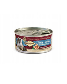 CARNILOVE Cat tacchino e salmone per gatti 100 g