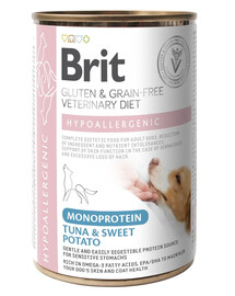 BRIT Veterinary Diet Dog Hypoallergenic Monoprotein Tuna 400g con tonno per cani con allergie e problemi cutanei