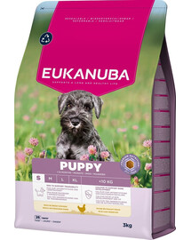 EUKANUBA Puppy Small Breeds Chicken 3 kg cibo secco per cuccioli di piccole razze ricco di pollo fresco