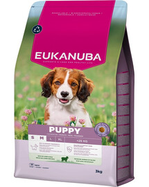EUKANUBA Puppy Small Medium Breeds Lamb Rice 3 kg cibo secco per cuccioli di razze piccole e medie ricco di agnello e riso