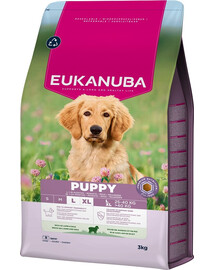 EUKANUBA Puppy Large Breeds Lamb Rice 3 kg cibo secco per cuccioli di razze grandi ricco di agnello e riso