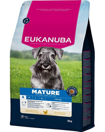 EUKANUBA Mature Small Breeds Chicken 3 kg cibo secco per cani adulti di piccole razze ricco di pollo fresco