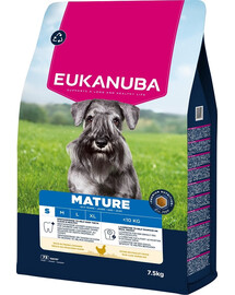 EUKANUBA Mature Small Breeds Chicken 7,5 kg cibo secco per cani adulti di piccole razze ricco di pollo fresco