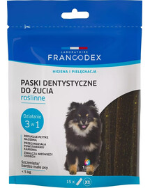 FRANCODEX Strisce da masticare XS contro l'alito cattivo 114 g/15 pezzi