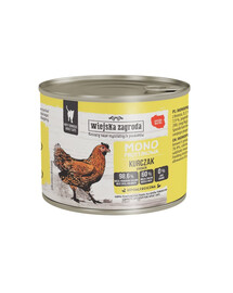 WIEJSKA ZAGRODA Monoproteico Pollo cibo umido per gatti 200 g
