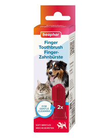 BEAPHAR Finger Toothbrush spazzolino da denti a dito per cani e gatti