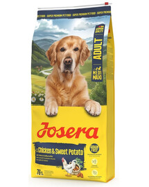 JOSERA Chicken with Sweet Potato Adult 12,5kg cibo secco senza cereali per razze medie e grandi
