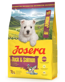 JOSERA Duck and Salmon Junior Mini 3kg per il corretto sviluppo dei cuccioli di piccole razze