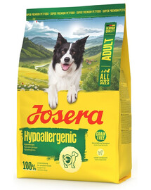 JOSERA Hypoallergenic Adult 3kg senza cereali cibo per cani sensibili con insetti