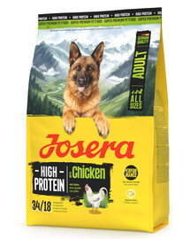 JOSERA High Protein Adult Chicken 3kg cibo ad alta energia per cani sportivi