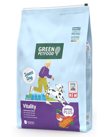 GREEN PETFOOD InsectDog with Duck Vitality 7,5kg con proteine di insetti e anatra per cani adulti