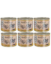 WIEJSKA ZAGRODA Kitten Tacchino e pollo per gattini 6x200 g