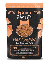 FITMIN For Life For Sterilized Cats Salmon 85g