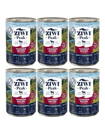 ZIWIPEAK Dog Venison Selvaggina 6 x 390 g
