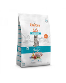 CALIBRA Cat Life Sterilised Chicken 6 kg cibo senza cereali per gatti dopo sterilizzazione o castrazione