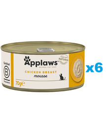 APPLAWS Cat Adult Mousse Chicken mousse con pollo 6 x 70g