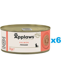 APPLAWS Cat Adult Mousse Salmon mousse di salmone 6 x 70g