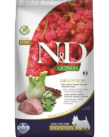 FARMINA N&D Quinoa Dog Adult Mini Digestion Agnello, quinoa, finocchio, menta e carciofo 100 g
