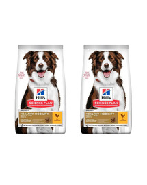 HILL'S Science Plan Canine Adult Healthy Mobility Medium Chicken 28 kg (2x14 kg)