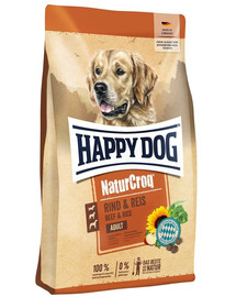 HAPPY DOG NaturCroq Rind & Reis 11 kg manzo e riso, cibo secco per cani