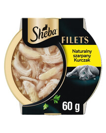 SHEBA Filets con pollo in salsa 60 g cibo umido per gatti