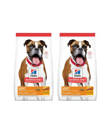 HILL'S Science Plan Adult Light Medium breed con pollo 28 kg (2x14 kg)