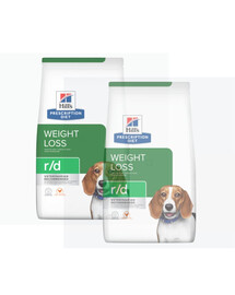 HILL'S Prescription Diet r/d Weight Reduction with Chicken Adult per cani con sovrappeso 20 kg (2x10 kg)