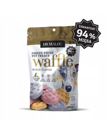 DR MALOU Waffle Mixed Flavor Wafle liofilizate di carne di pollo 120g