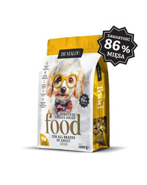 DR MALOU Cibo liofilizzato Pollo con zucca 1 kg cibo secco per cani