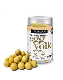 DR MALOU Tuorlo di quaglia liofilizzato 100g snack per cani e gatti