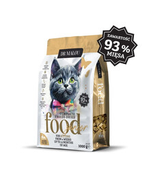 DR MALOU Kitten Cibo liofilizzato Pollo con latte di capra e tuorlo 1 kg cibo secco per gattini