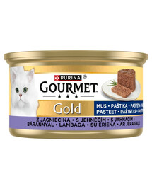 GOURMET Gold Mus con agnello 85g cibo umido per gatti