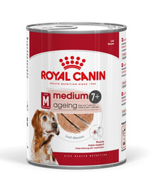 ROYAL CANIN Size Health Nutrition Medium Ageing Loaf 410g cibo umido in forma di pâté per cani anziani di razze medie