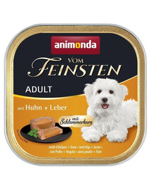 ANIMONDA Vom Feinsten Gourmet centre Adult con pollo e fegato 150g paté per cani