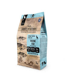 COUNTRY OF ANIMALS Dog Marine Fish M 2 kg pesci marini, cibo secco per cani