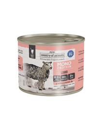 COUNTRY OF ANIMALS Cat Monoprotein Lamb 200g agnello, cibo umido per gatti