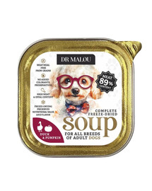 DR MALOU Zuppa liofilizzata Anatra con zucca 12g cibo umido per cani