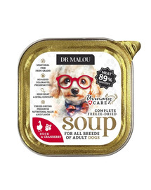 DR MALOU Zuppa liofilizzata Anatra con mirtilli Urinary 12g cibo umido per cani