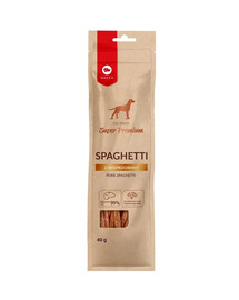 Super Premium Spagetti z wieprzowiną przysmak dla psa 40 g