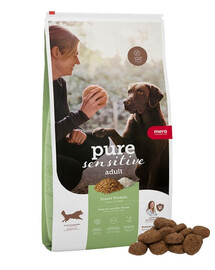 MERA Dog Pure Sensitive Adult Insect Protein 4 kg proteine insetto, cibo secco per cani sensibili