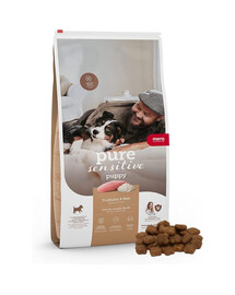 MERA Pure Sensitive Puppy 12,5 kg con tacchino e riso, crocchette senza glutine per cuccioli