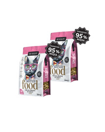 DR MALOU Cibo liofilizzato Pollo con cuori di pollo 2x1 kg cibo secco per gatti