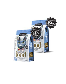 DR MALOU Cibo liofilizzato Anatra con agnello 2x500g cibo secco per gatti